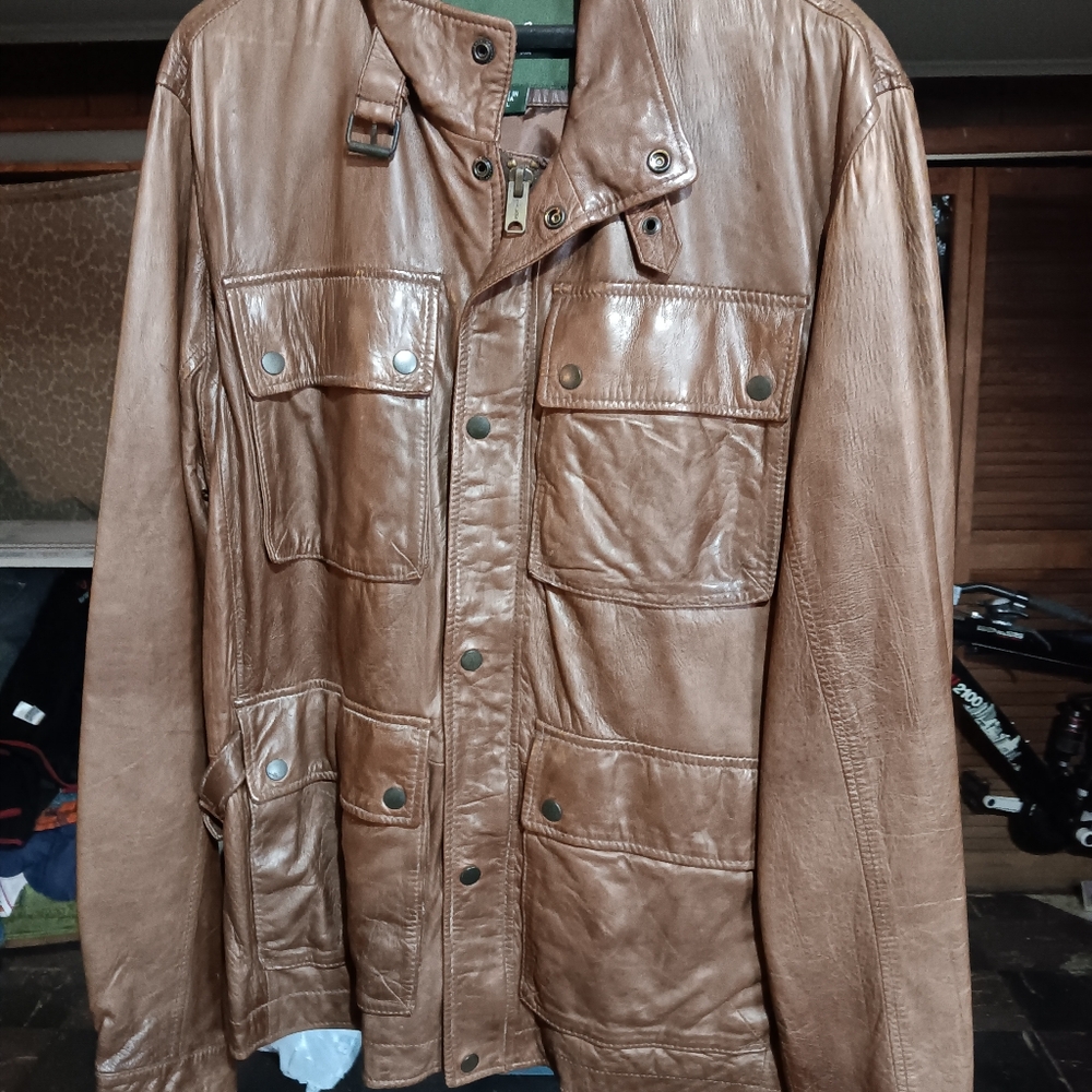 Mens leather jacket